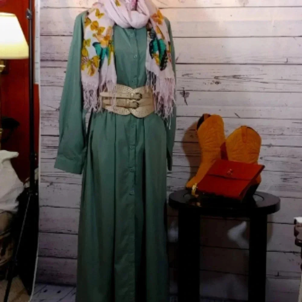 ZANZEN Dress NWT Botton Down - Picture 6 of 7
